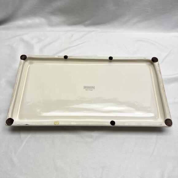 RH Restoration Hardware Flatiron Union Ivory Stoneware Vanity Display Dish Tray - Picture 3 of 7